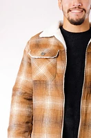 Sherpa Lined Plaid Jacket