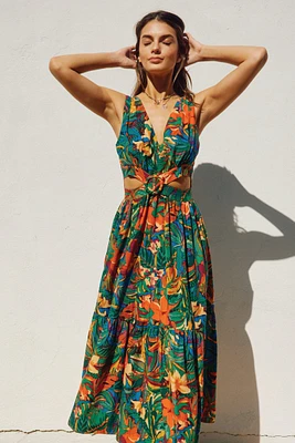 Sunny Serenity Midi Dress