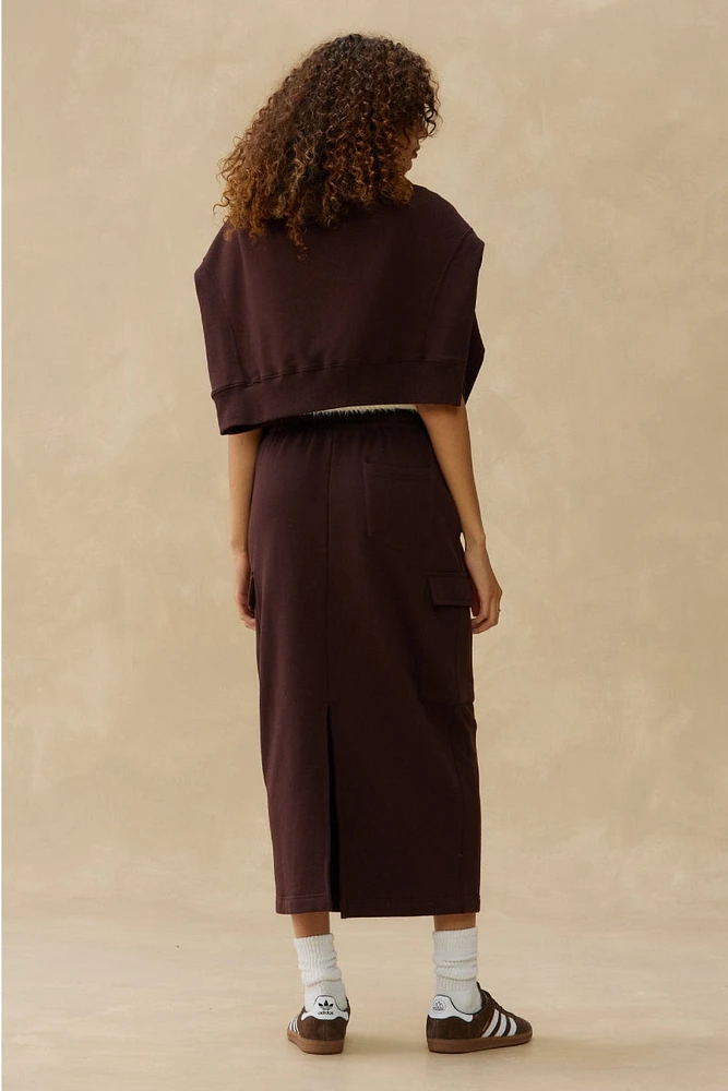 Sweatshirt Skirt Maxi