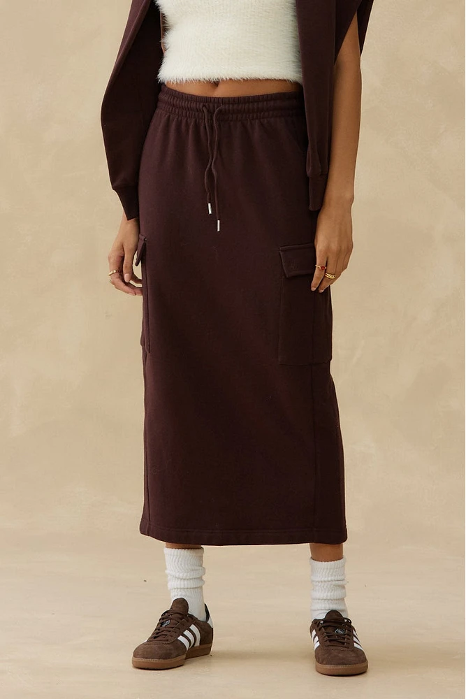 Sweatshirt Skirt Maxi