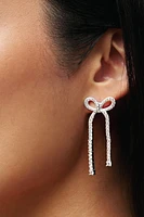 Tennis Bow Statement Earrings