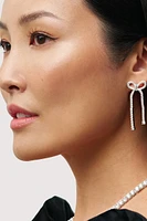 Tennis Bow Statement Earrings