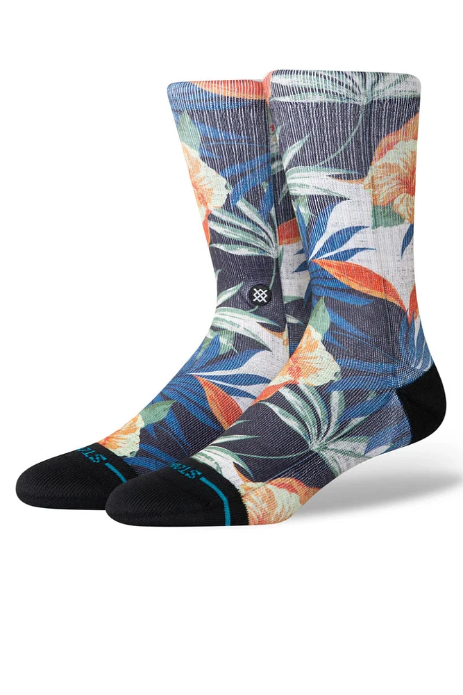 Tiki Tides Crew Sock