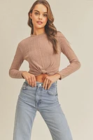 Twist Front Crop Top