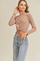 Twist Front Crop Top