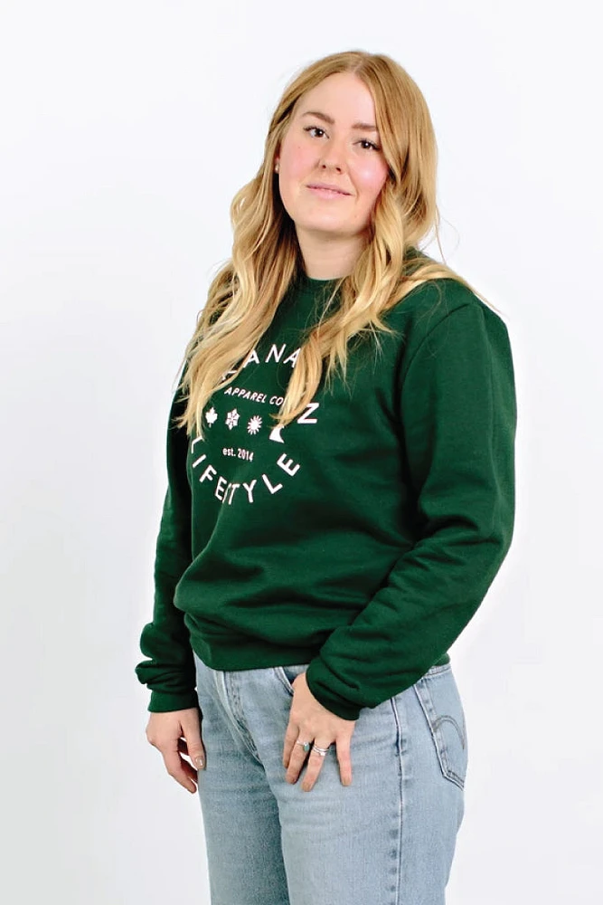 Unisex Forest Green Community Crewneck