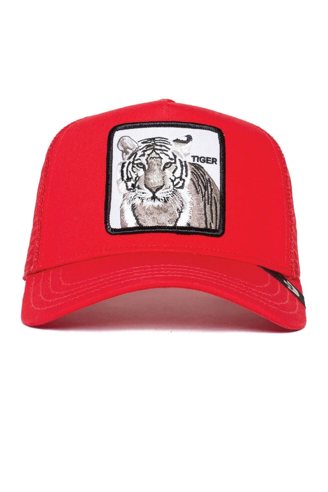 Unisex White Tiger Trucker Hat