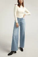 V-Front High Rise Wide Leg Jean