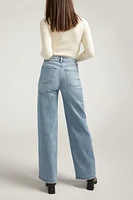 V-Front High Rise Wide Leg Jean