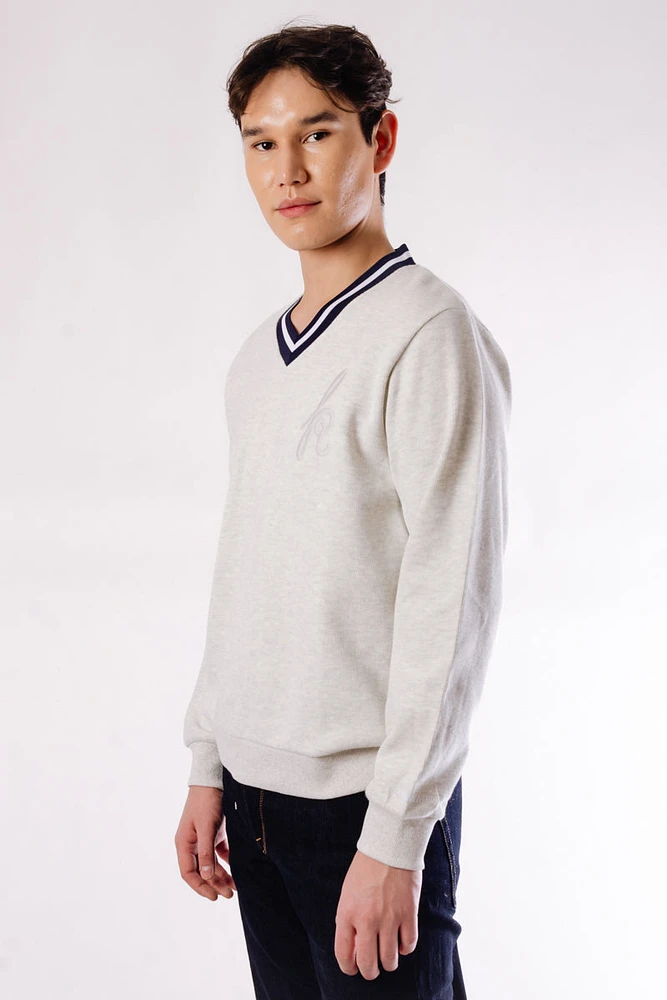 Varsity V-Neck Sweater