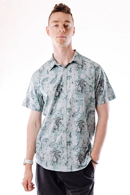 Watercolor Depths Short Sleeve Shirt