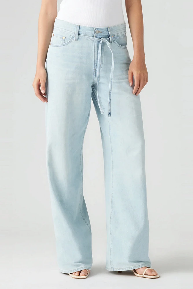 XL Straight Cotton Linen Jeans