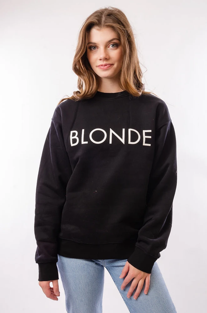 Blonde Classic Crew - Black