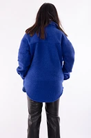 Cobalt Boucle Shacket