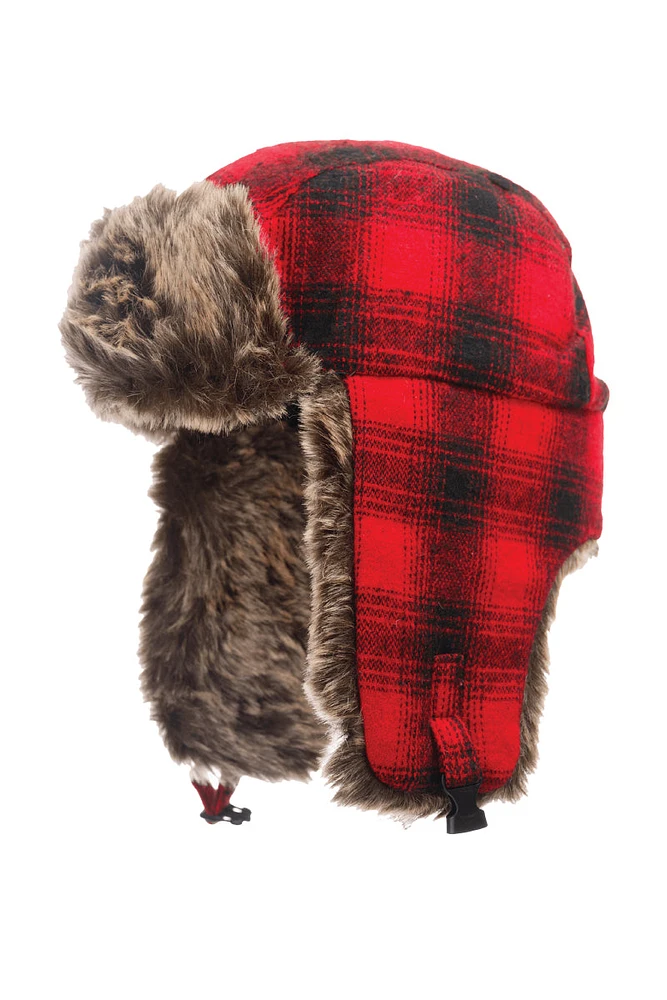 Plaid Aviator Hat