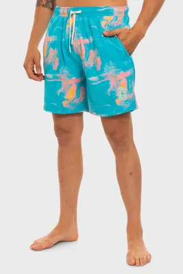 Teal Infrared Swim Shorts