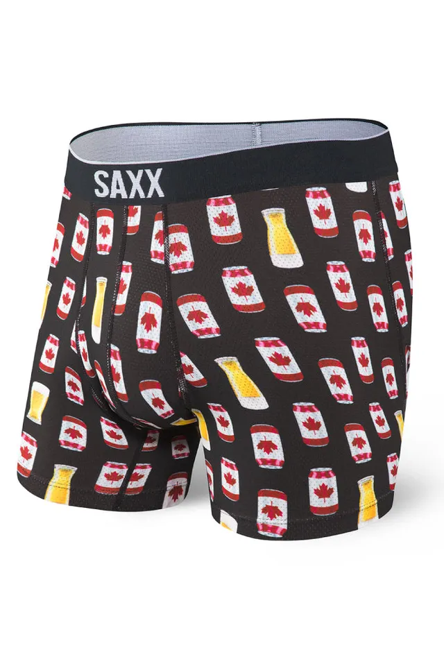 SAXX Droptemp Cooling Cotton College Stripe Boxer Briefs