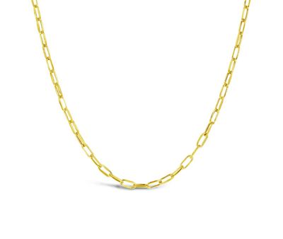 10K Yellow Gold 20" 2.4mm Paper Clip Chain