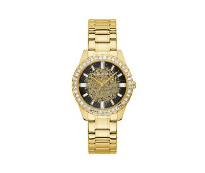 Women's Stainless Steel Gold-Tone Analog Guess Watch