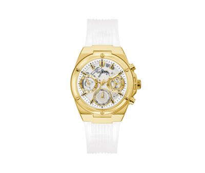 Women's Stainless Steel Gold-Tone Multifunction Guess Watch