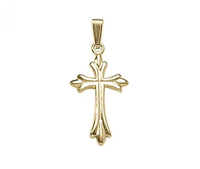 10K Solid Embossed Cross