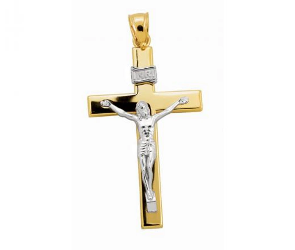 10K Two-Tone Crucifix