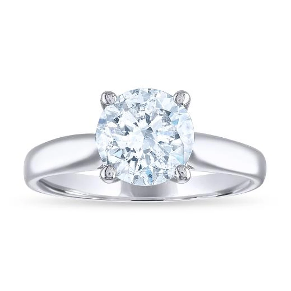 14K White Gold 2.01CT Harmony Diamond Solitaire Ring