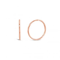 10K Rose Gold 14mm Sleepers