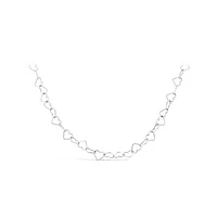 Sterling Silver 18" Heart Link Chain
