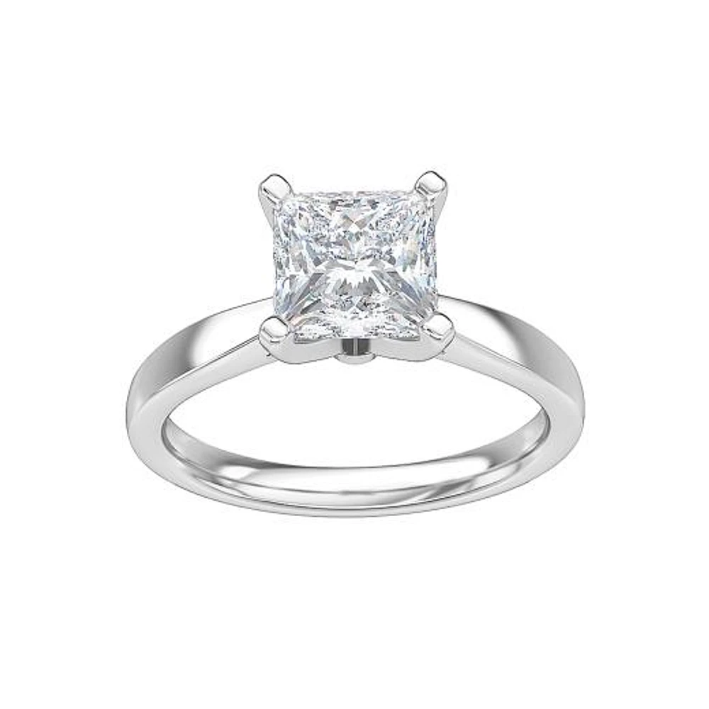 New Brilliance 14kt White Gold Lab Grown 1.50CT Diamond Solitaire Ring