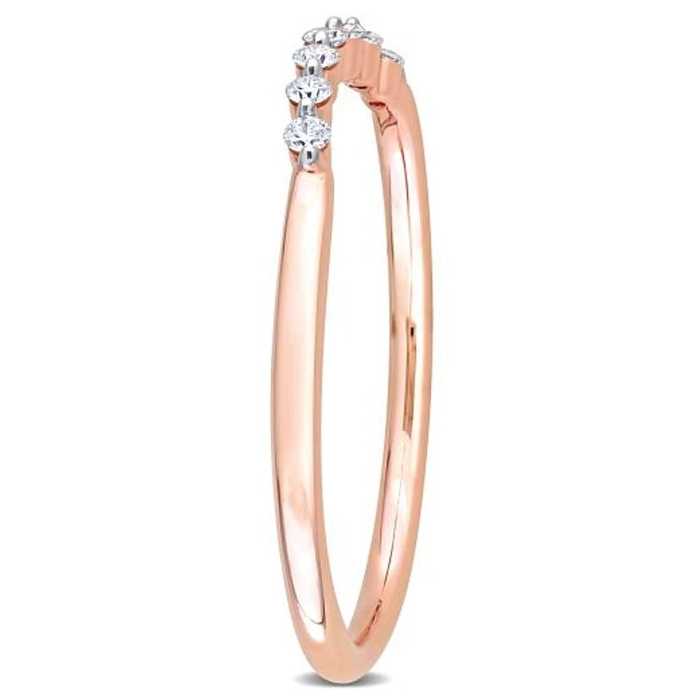 Julianna B 14K Rose Gold 0.10CTW Diamond Stackable Ring