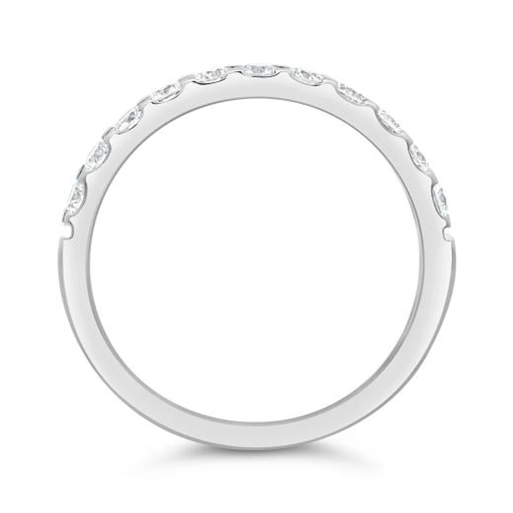 New Brilliance 14K White Gold Lab Grown 0.50CTW Diamond Band