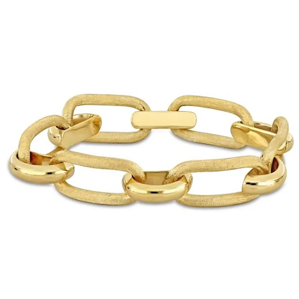 14k Gold Large Open Link Chain Bracelet  Zoe Lev Jewelry