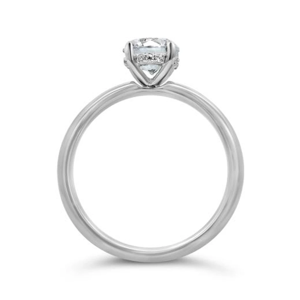 New Brilliance 14K White Gold Lab Grown 1.25CTW Diamond Solitaire Ring