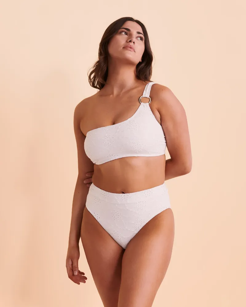 Haut de bikini une épaule EYELET