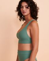EUCALYPTUS GREEN Donna Reversible Bralette Bikini Top