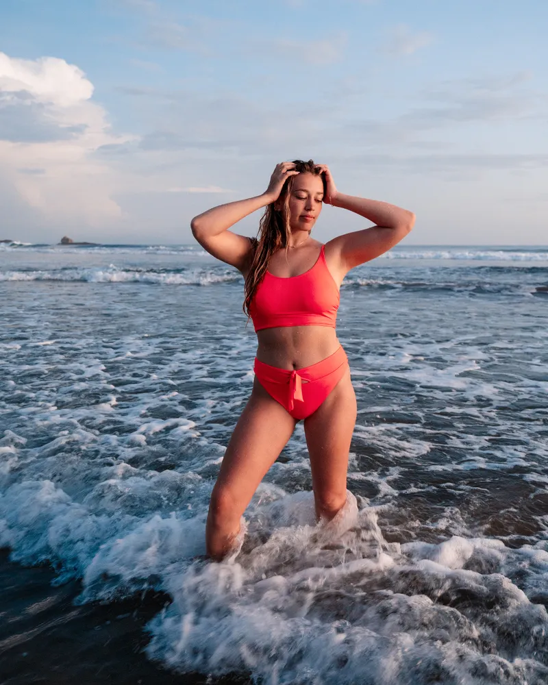 DIVA PINK Scoop Neck Tankini Top