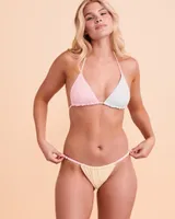 PASTEL STRIPES Reversible Bikini Bottom