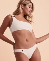 Haut de bikini bandeau une épaule TWIST RIB