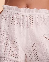 High Waist Eyelet Shorts