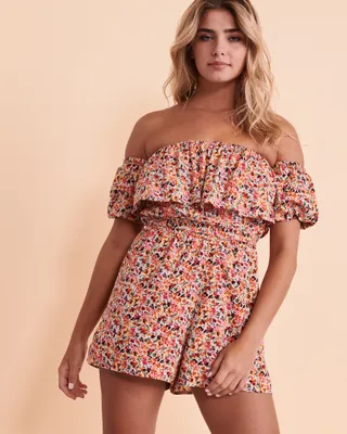 ANOTHER DAY Off-the-shoulder Romper