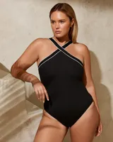Luxury High Neck One-piece Swimsuit