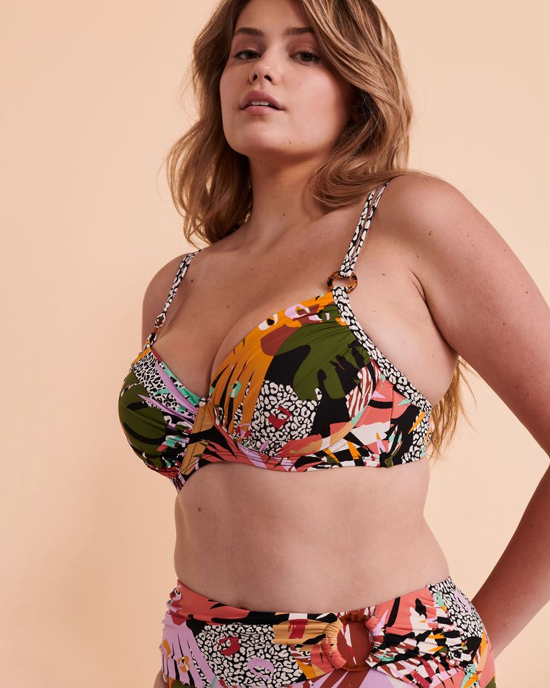 La Vie en Rose COLOURFUL DD Cup Twisted Bikini Top