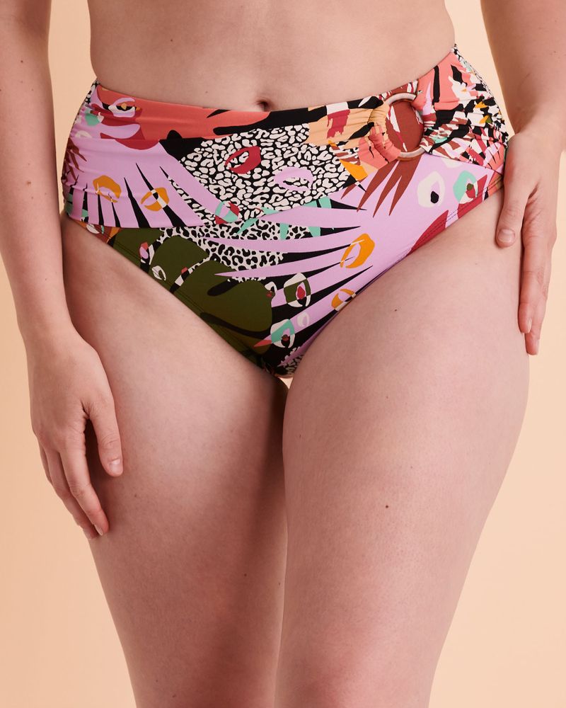 New Wave High Waist Cheeky Bikini Bottom