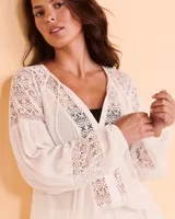 Robe manches longues crochet