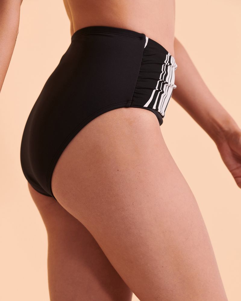 NEW WAVE Draped High Waist Bikini Bottom