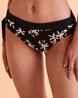 FLORAL WAVE Side Tie Bikini Bottom