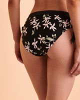 FLORAL WAVE Side Tie Bikini Bottom