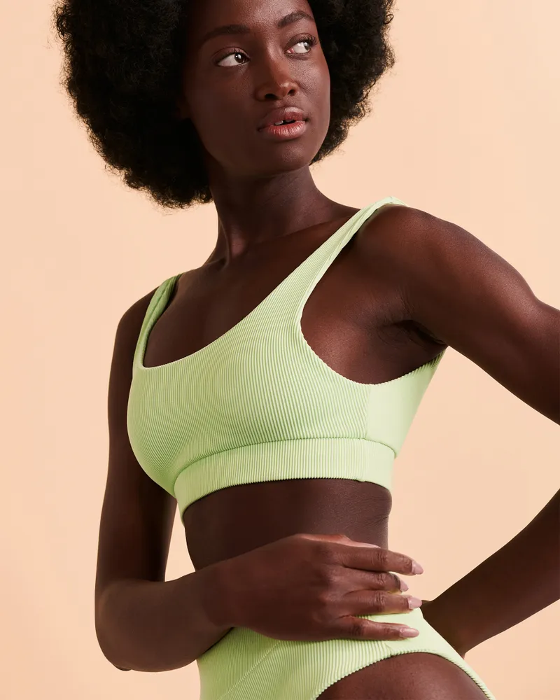 Haut de bikini bralette NEON LIME