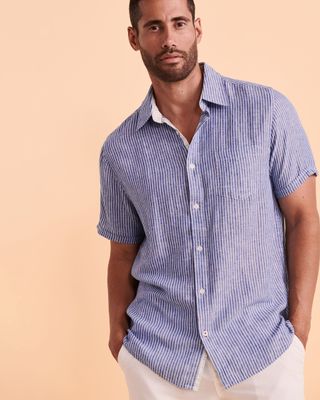 LINEN Striped Shirt